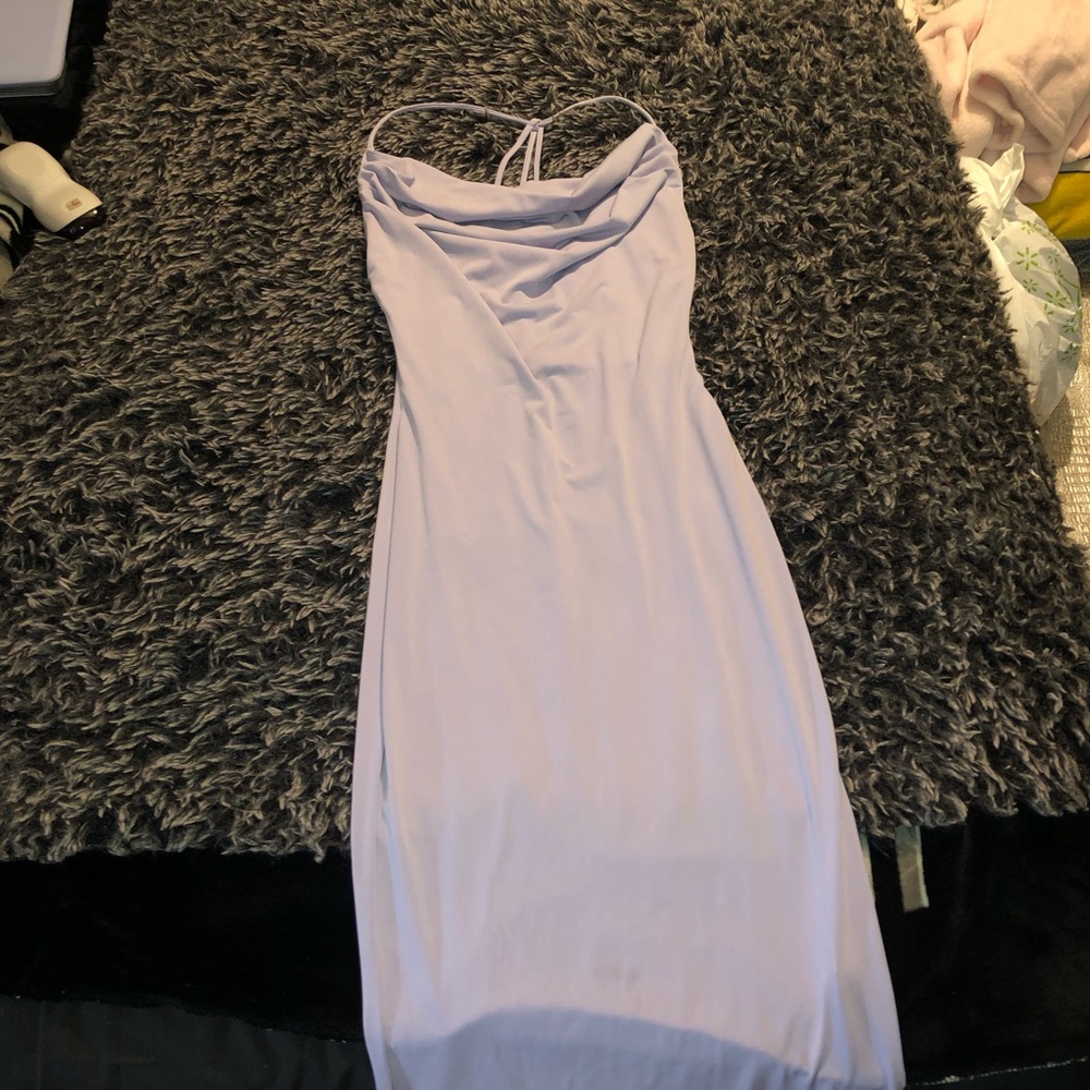 Super Fitted lavender color Fashion Nova dress